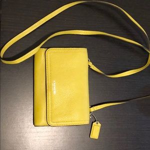 Yellow coach crossbody